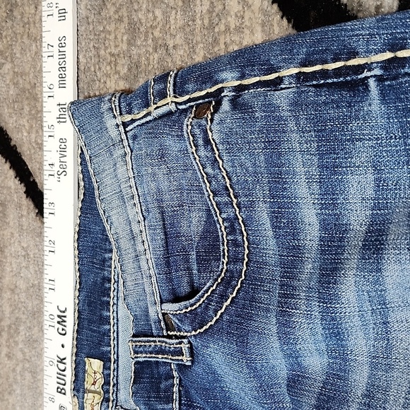 VINTAGE BKE DREW EMBROIDERED BOOT-LEG DENIM JEAN PRICE FIRM - Picture 4 of 13